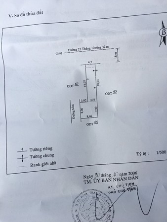 CẦN BÁN NHÀ MẶT TIỀN ĐƯỜNG 23/10 NHÀ 2 TẦNG NHA TRANG SỔ ĐỎ RIÊNG LH: 0905.211.411